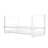 Kitchen Cabinet Storage Shelf Rack Bowls Dishes Plates Drainboard Holder Rustproof Nonslip for Counter Cupboard Pantry White
