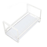 Kitchen Cabinet Storage Shelf Rack Bowls Dishes Plates Drainboard Holder Rustproof Nonslip for Counter Cupboard Pantry White