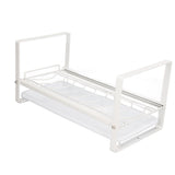 Kitchen Cabinet Storage Shelf Rack Bowls Dishes Plates Drainboard Holder Rustproof Nonslip for Counter Cupboard Pantry White
