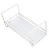 Kitchen Cabinet Storage Shelf Rack Bowls Dishes Plates Drainboard Holder Rustproof Nonslip for Counter Cupboard Pantry White