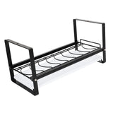 Kitchen Cabinet Storage Shelf Rack Bowls Dishes Plates Drainboard Holder Rustproof Nonslip for Counter Cupboard Pantry Black