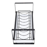 Kitchen Cabinet Storage Shelf Rack Bowls Dishes Plates Drainboard Holder Rustproof Nonslip for Counter Cupboard Pantry Black