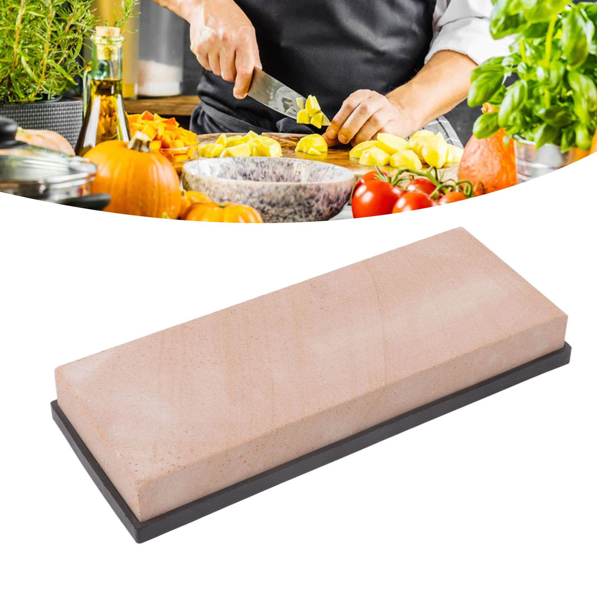 Professional Whetstone Set High Hardness Lasting Sharpness Washable Knife Sharpening Stone Kit for Chef's Knives Scissor 1000 Mesh