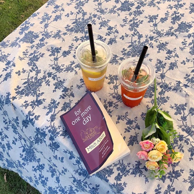Picnic Blanket Three Dimensional Embossed Textile Printing Cotton Table Cloth for Picnic 150x100cm