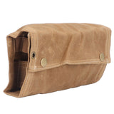 Spice Bottle Bag Foldable Portable Canvas Outdoor Seasoning Jar Holder for Camping Barbecue Picnic Khaki