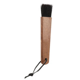 Coffee Grinder Brush Soft Bristles Long Handle Coffee Machine Cleaning Tool for Home Cafe Cups Mugs Walnut Wood Black Bristles
