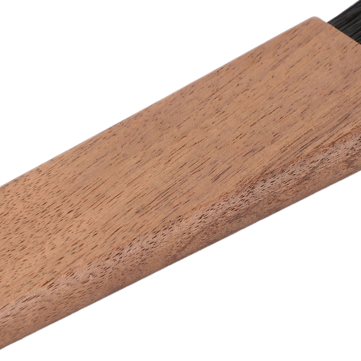 Coffee Grinder Brush Soft Bristles Long Handle Coffee Machine Cleaning Tool for Home Cafe Cups Mugs Walnut Wood Black Bristles