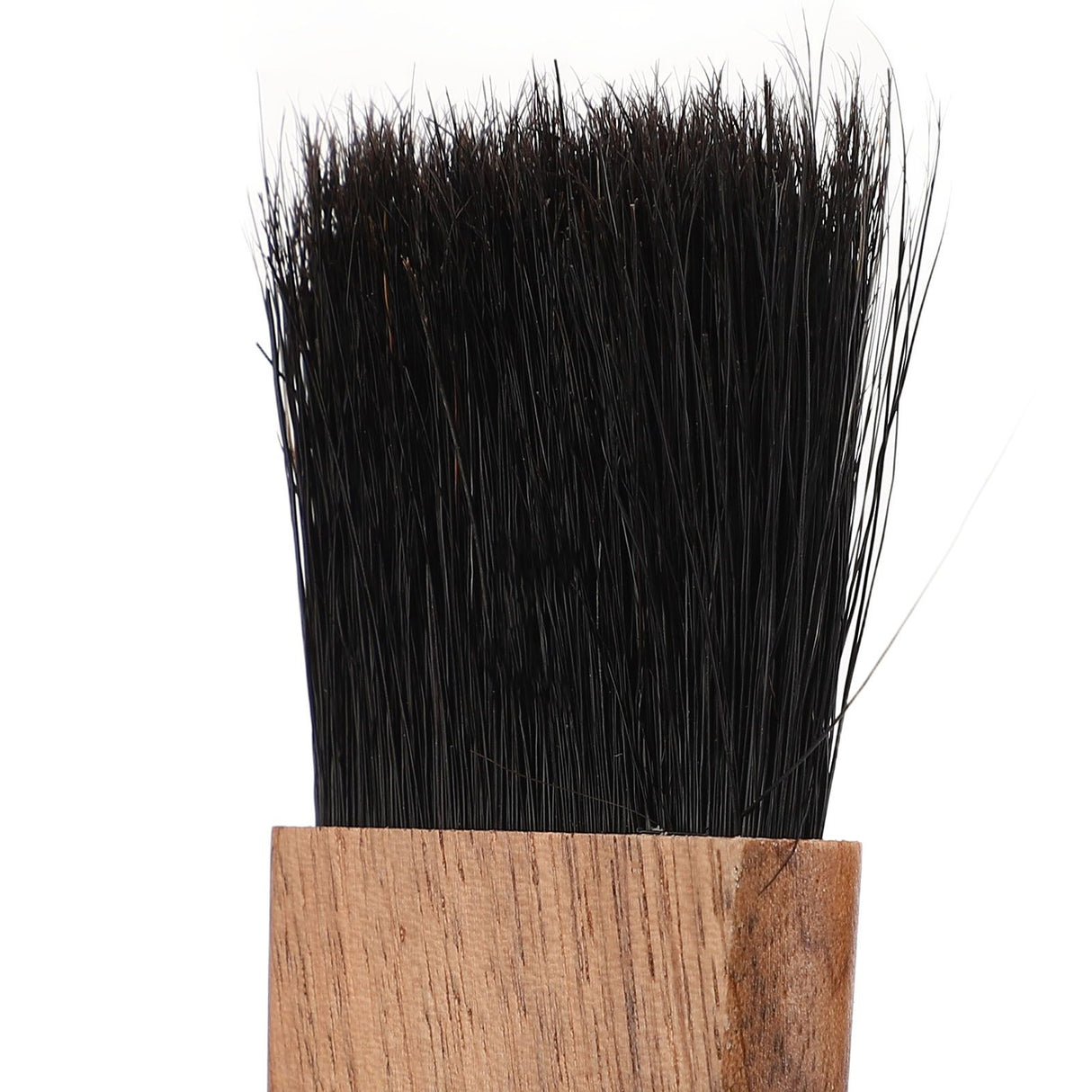 Coffee Grinder Brush Soft Bristles Long Handle Coffee Machine Cleaning Tool for Home Cafe Cups Mugs Walnut Wood Black Bristles