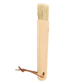 Coffee Grinder Cleaning Brush Soft Bristles Ergonomic Quick Cleaning Coffee Brush with Wooden Handle for Home Cafe Beech, Bristle - Low Angle