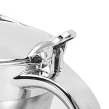 750ML Gravy Boat 304 Stainless Steel Sauce Jug Double Walled Steak Sauce Pot with Lid