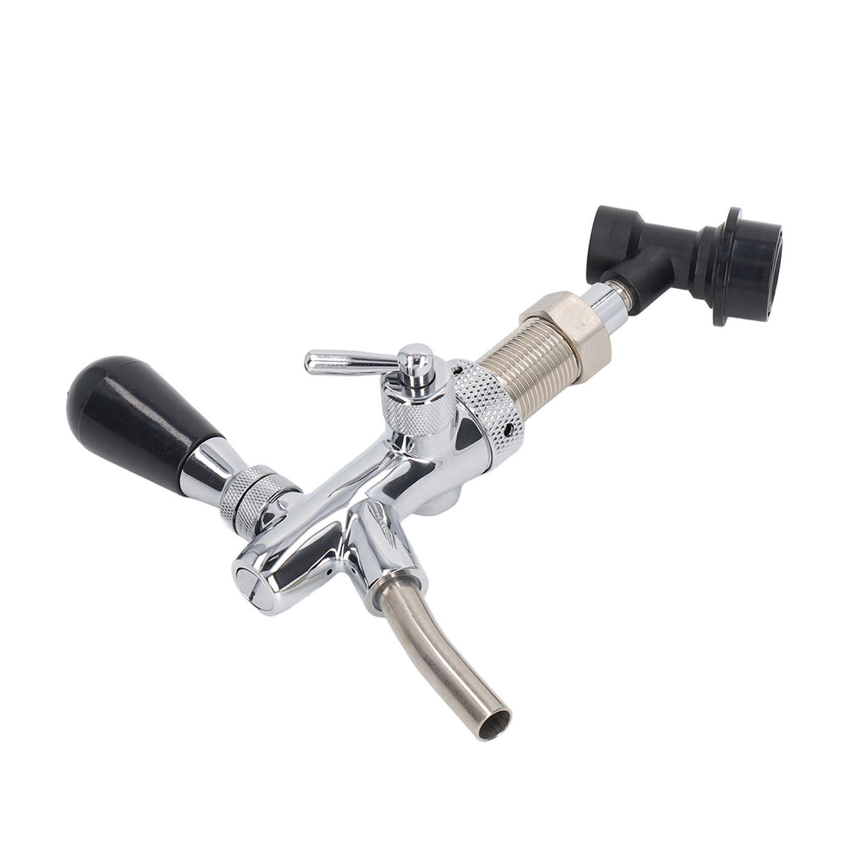 G5/8 Beer Tap 304 Stainless Steel Adjustable Beer Faucet Liquid Dispenser for Bar Restaurant Hotel Home