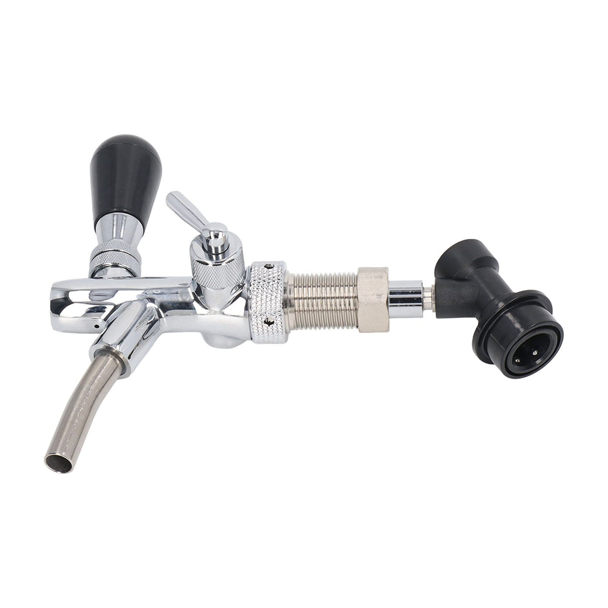 G5/8 Beer Tap 304 Stainless Steel Adjustable Beer Faucet Liquid Dispenser for Bar Restaurant Hotel Home