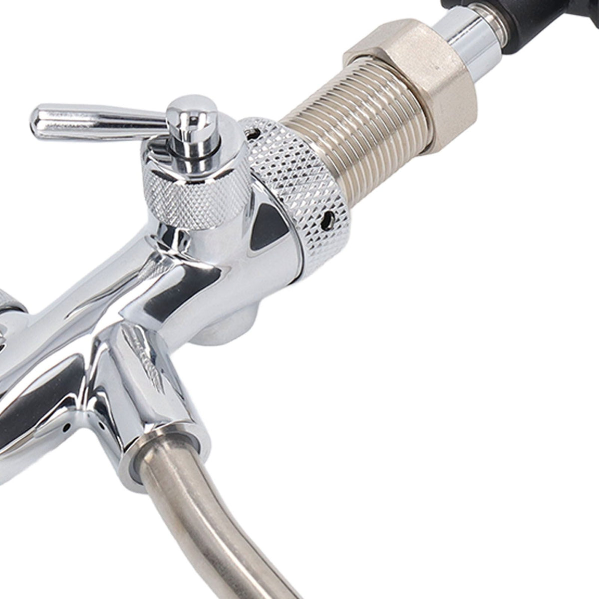 G5/8 Beer Tap 304 Stainless Steel Adjustable Beer Faucet Liquid Dispenser for Bar Restaurant Hotel Home