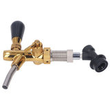 G5/8 Beer Faucet Brass Stainless Steel Beer Faucet Adjustable Beer Tap with Quick Connector