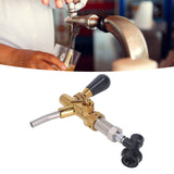 G5/8 Beer Faucet Brass Stainless Steel Beer Faucet Adjustable Beer Tap with Quick Connector - Extra Image