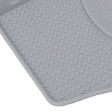 Silicone Utensil Rest Heat Resistant Non Slip Silicone Utensil Holder with Drip Pad for Kitchen Utensil Spoons Tongs Light Gray
