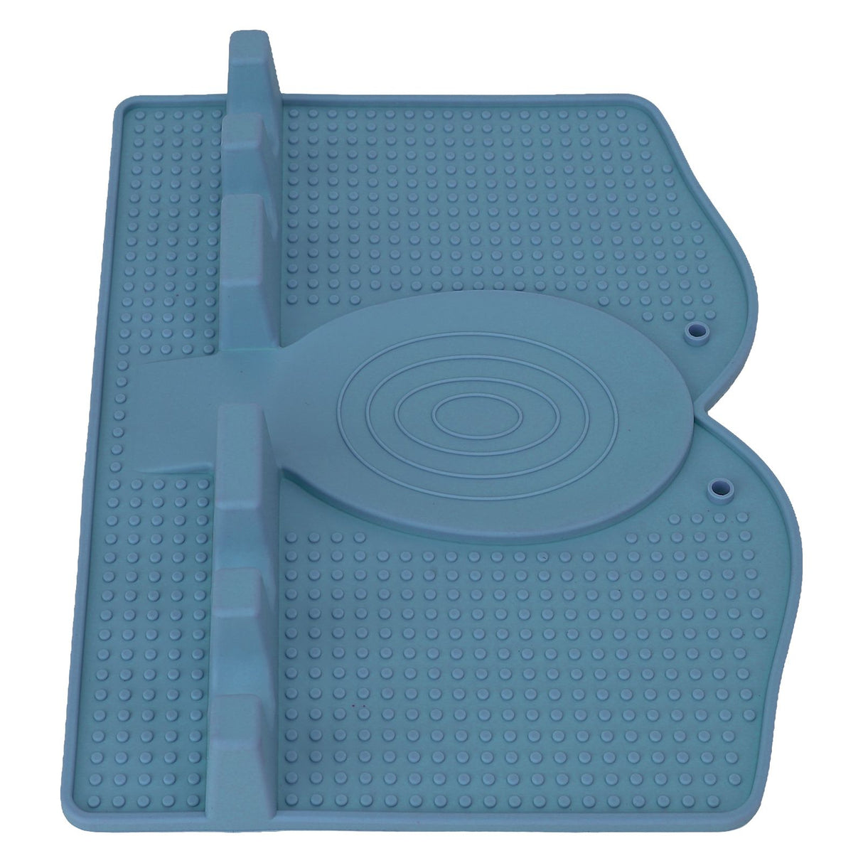 Silicone Utensil Rest Heat Resistant Non Slip Silicone Utensil Holder with Drip Pad for Kitchen Utensil Spoons Tongs Dark Blue