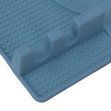 Silicone Utensil Rest Heat Resistant Non Slip Silicone Utensil Holder with Drip Pad for Kitchen Utensil Spoons Tongs Dark Blue