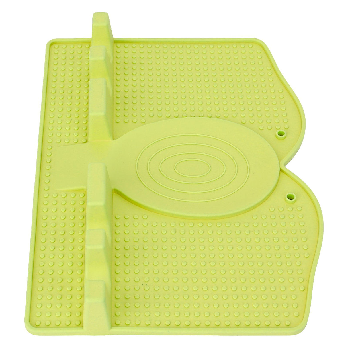 Silicone Utensil Rest Heat Resistant Non Slip Silicone Utensil Holder with Drip Pad for Kitchen Utensil Spoons Tongs Light Green