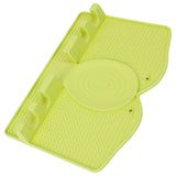 Silicone Utensil Rest Heat Resistant Non Slip Silicone Utensil Holder with Drip Pad for Kitchen Utensil Spoons Tongs Light Green
