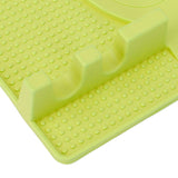Silicone Utensil Rest Heat Resistant Non Slip Silicone Utensil Holder with Drip Pad for Kitchen Utensil Spoons Tongs Light Green
