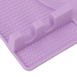 Silicone Utensil Rest Heat Resistant Non Slip Silicone Utensil Holder with Drip Pad for Kitchen Utensil Spoons Tongs Light Purple - Extra Image