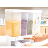 Storage Box Transparent Classification Press Button Removable Cover Storage Tanks for Kitchen - 45-Degree Angle