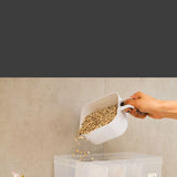 Storage Box Transparent Classification Press Button Removable Cover Storage Tanks for Kitchen - Rear View