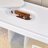 Storage Box Transparent Classification Press Button Removable Cover Storage Tanks for Kitchen