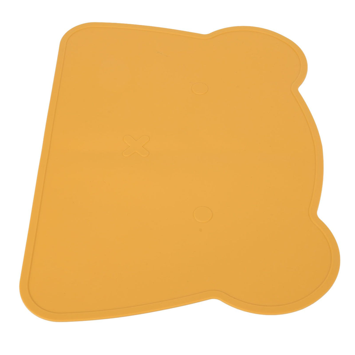 Silicone Placemat Thicken Heat Insulation Anti Slip Soft Elastic Silicone Bear Placemat for Home Hotel Restaurant Yellow