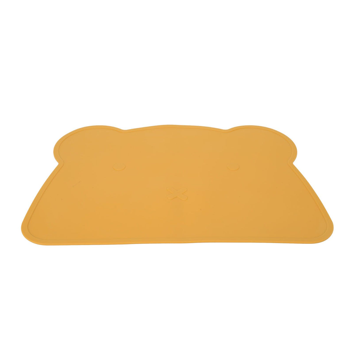 Silicone Placemat Thicken Heat Insulation Anti Slip Soft Elastic Silicone Bear Placemat for Home Hotel Restaurant Yellow