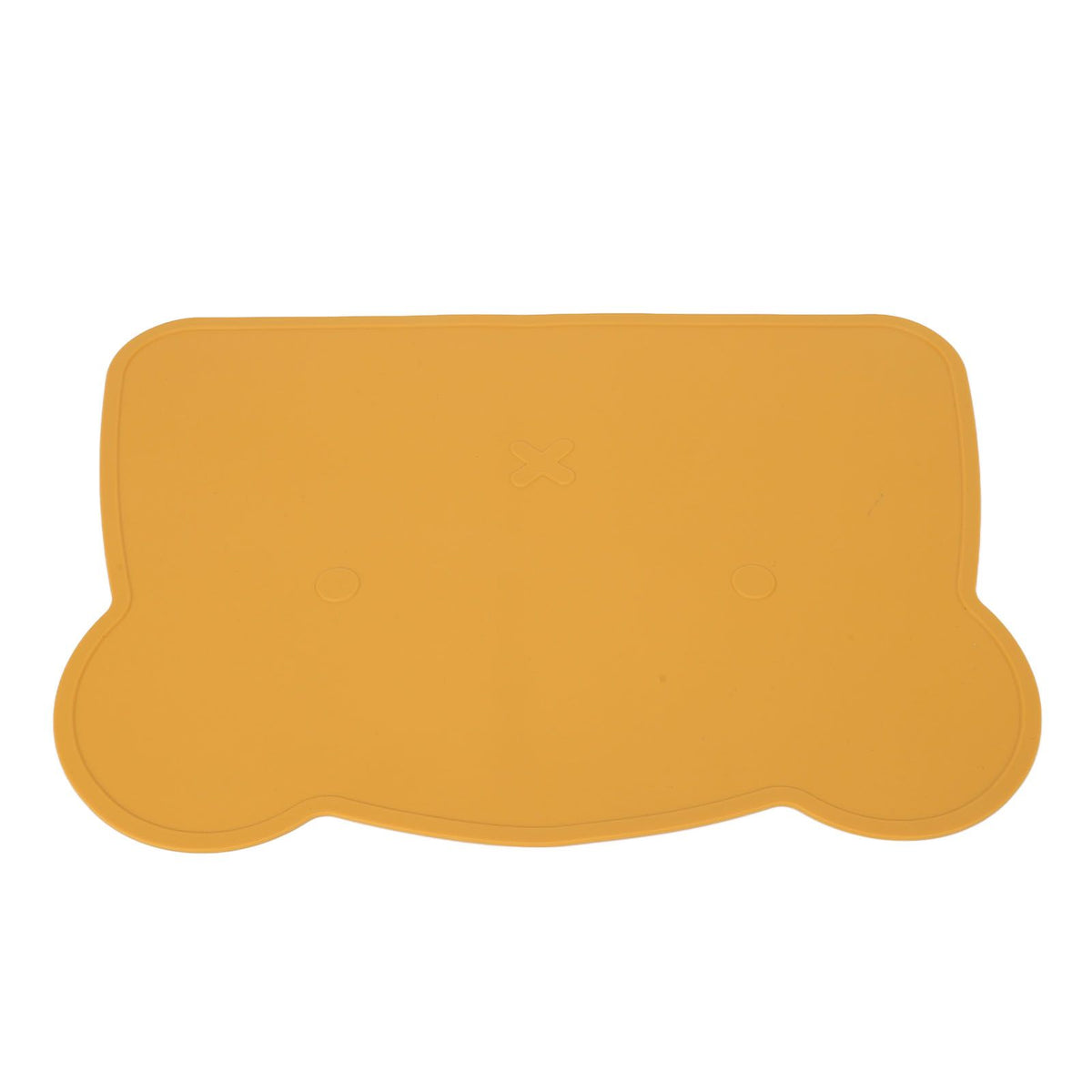Silicone Placemat Thicken Heat Insulation Anti Slip Soft Elastic Silicone Bear Placemat for Home Hotel Restaurant Yellow