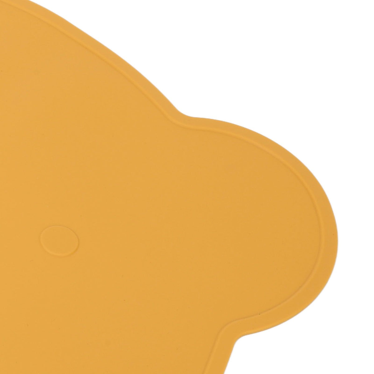 Silicone Placemat Thicken Heat Insulation Anti Slip Soft Elastic Silicone Bear Placemat for Home Hotel Restaurant Yellow