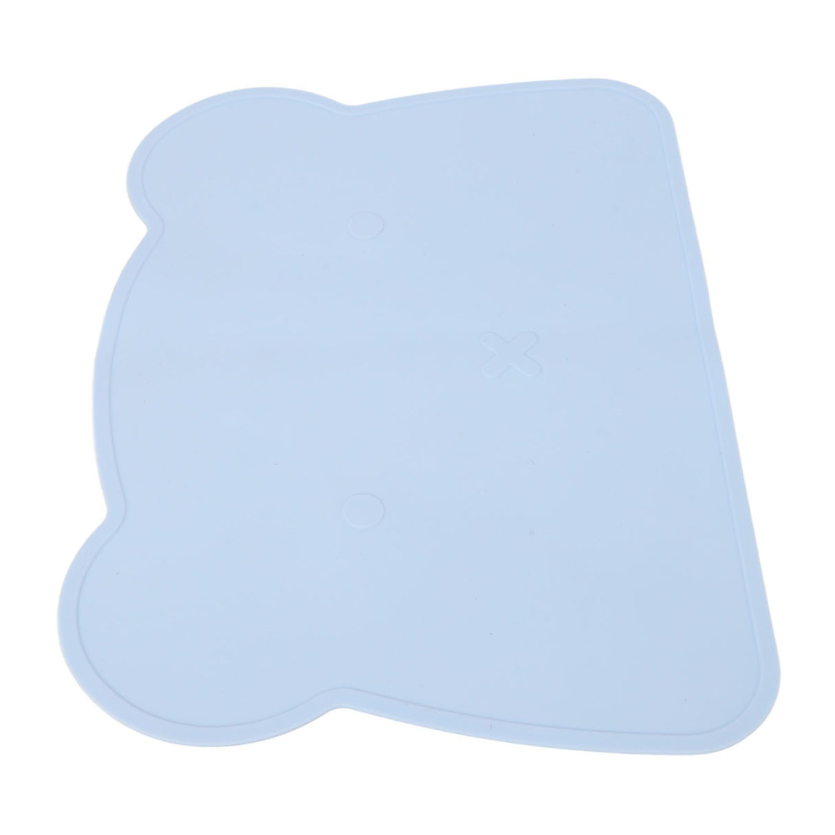 Silicone Placemat Thicken Heat Insulation Anti Slip Soft Elastic Silicone Bear Placemat for Home Hotel Restaurant Blue