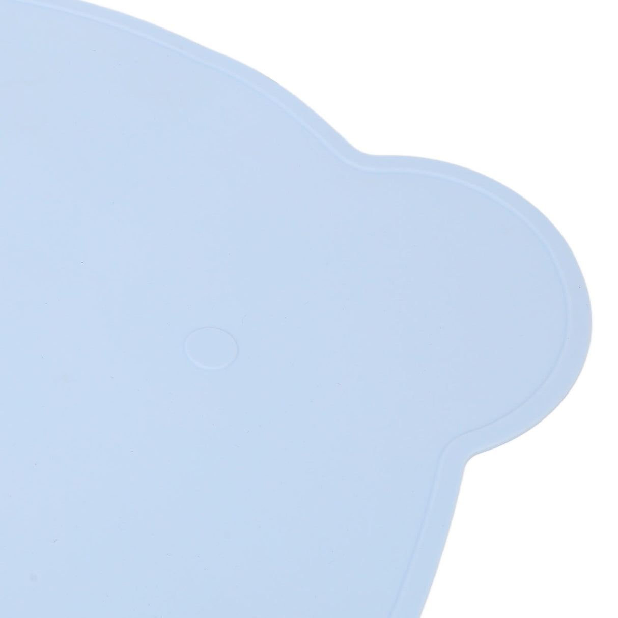 Silicone Placemat Thicken Heat Insulation Anti Slip Soft Elastic Silicone Bear Placemat for Home Hotel Restaurant Blue