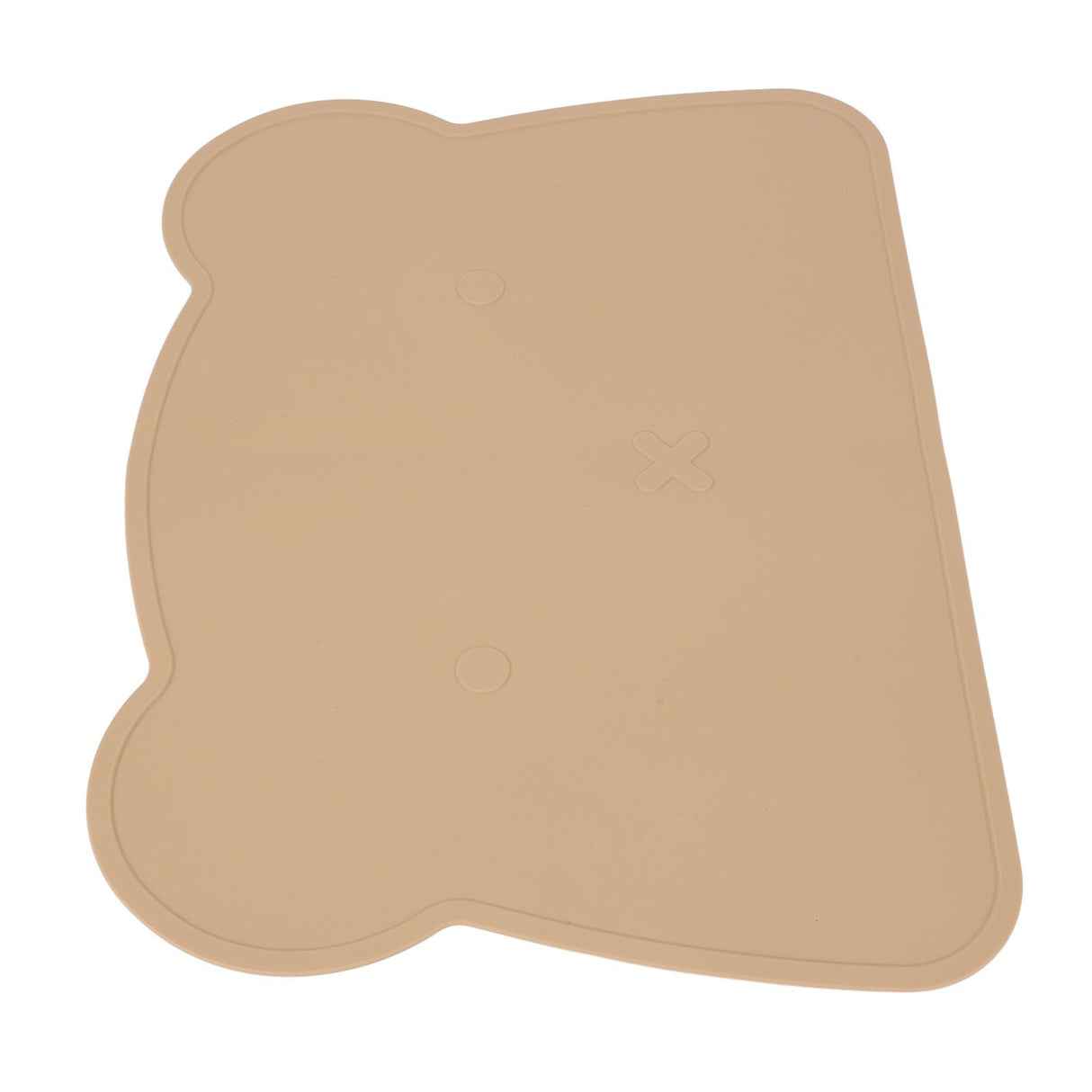 Silicone Placemat Thicken Heat Insulation Anti Slip Soft Elastic Silicone Bear Placemat for Home Hotel Restaurant Brown