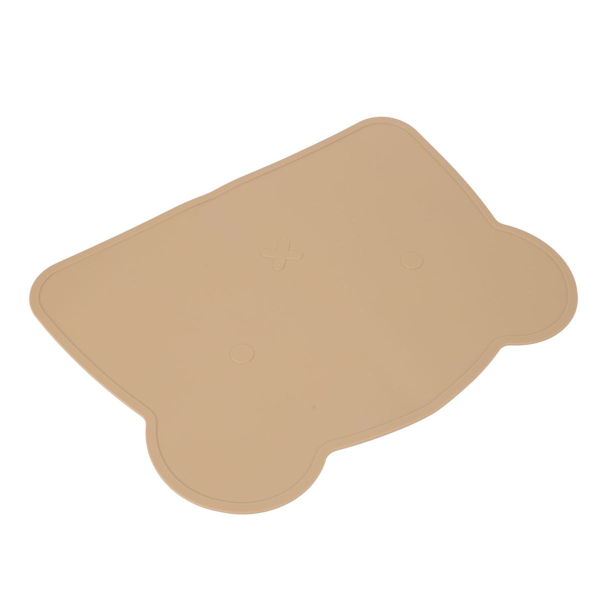 Silicone Placemat Thicken Heat Insulation Anti Slip Soft Elastic Silicone Bear Placemat for Home Hotel Restaurant Brown