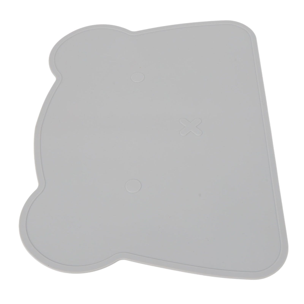 Silicone Placemat Thicken Heat Insulation Anti Slip Soft Elastic Silicone Bear Placemat for Home Hotel Restaurant Grey