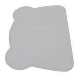 Silicone Placemat Thicken Heat Insulation Anti Slip Soft Elastic Silicone Bear Placemat for Home Hotel Restaurant Grey - Front View