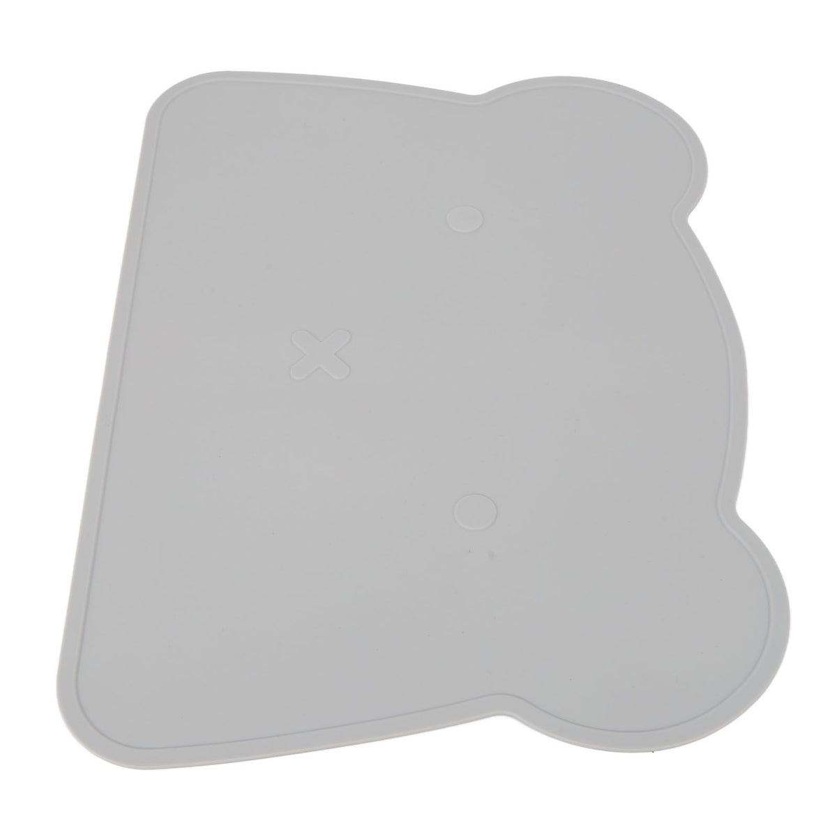 Silicone Placemat Thicken Heat Insulation Anti Slip Soft Elastic Silicone Bear Placemat for Home Hotel Restaurant Grey
