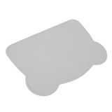 Silicone Placemat Thicken Heat Insulation Anti Slip Soft Elastic Silicone Bear Placemat for Home Hotel Restaurant Grey