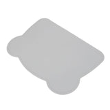 Silicone Placemat Thicken Heat Insulation Anti Slip Soft Elastic Silicone Bear Placemat for Home Hotel Restaurant Grey - 45-Degree Angle