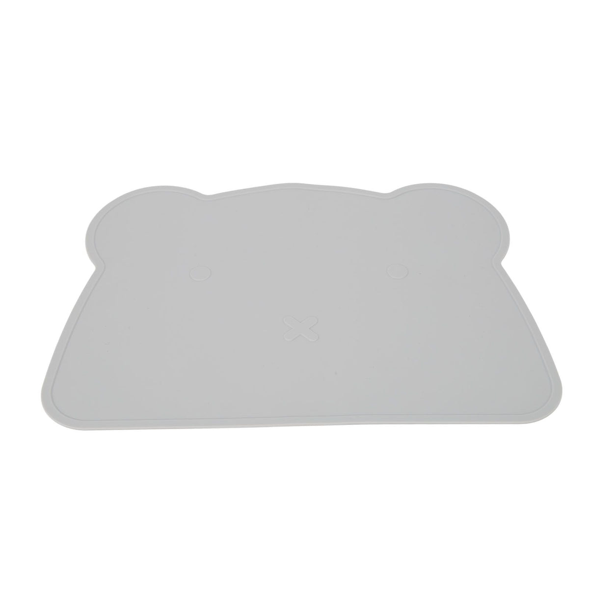 Silicone Placemat Thicken Heat Insulation Anti Slip Soft Elastic Silicone Bear Placemat for Home Hotel Restaurant Grey