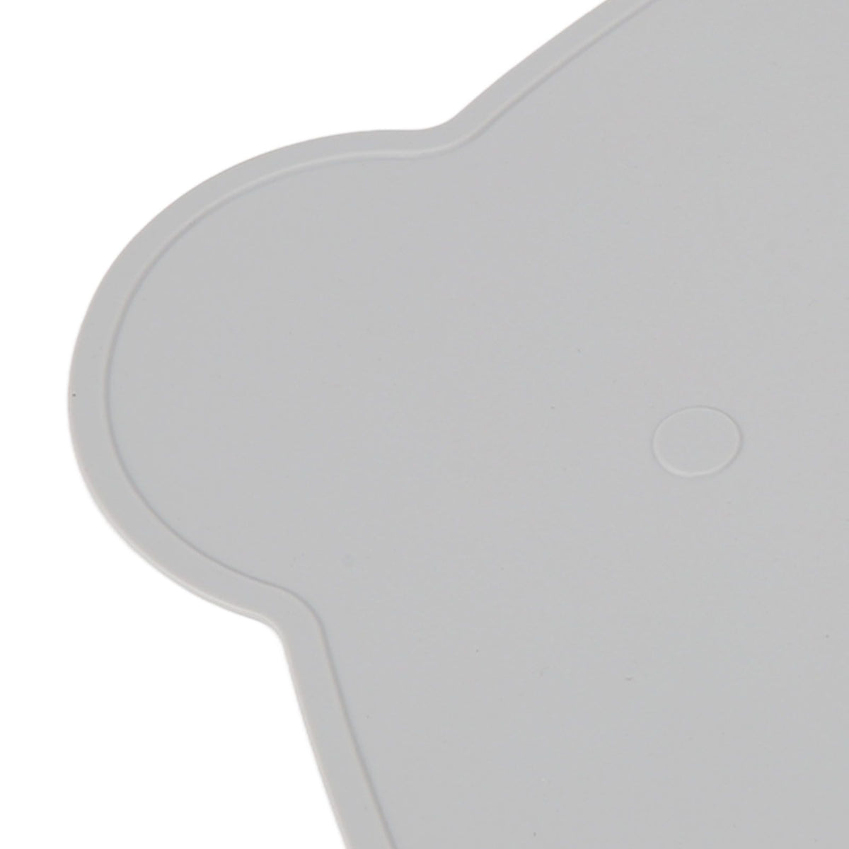 Silicone Placemat Thicken Heat Insulation Anti Slip Soft Elastic Silicone Bear Placemat for Home Hotel Restaurant Grey