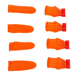 Silicone Thumb Knife Stainless Steel Thumb Knife Picker for Peel Pick Vegetables Pepper Beans Flat Knife