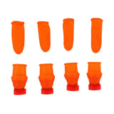 Silicone Thumb Knife Stainless Steel Thumb Knife Picker for Peel Pick Vegetables Pepper Beans Flat Knife