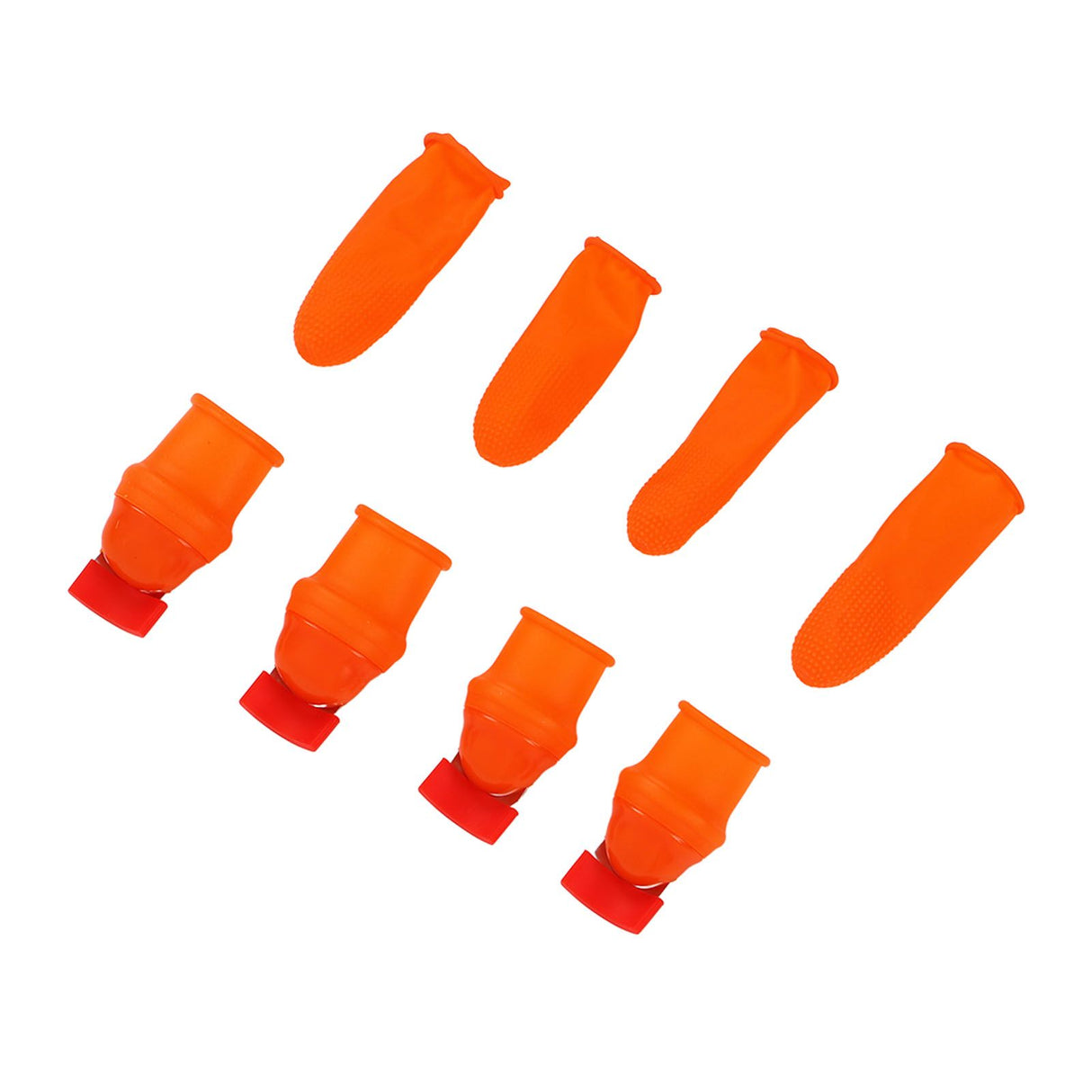 Silicone Thumb Knife Stainless Steel Thumb Knife Picker for Peel Pick Vegetables Pepper Beans Flat Knife