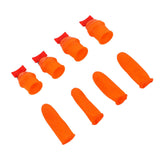 Silicone Thumb Knife Stainless Steel Thumb Knife Picker for Peel Pick Vegetables Pepper Beans Flat Knife