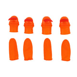 Silicone Thumb Knife Stainless Steel Thumb Knife Picker for Peel Pick Vegetables Pepper Beans Bent Knife