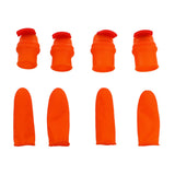Silicone Thumb Knife Stainless Steel Thumb Knife Picker for Peel Pick Vegetables Pepper Beans Bent Knife
